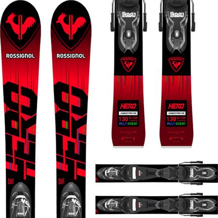 JUNIORSKIE NARTY ROSSIGNOL HERO JR MULTI-EVENT + XPJ 7 2024