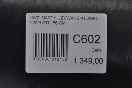 NARTY UŻYWANE ATOMIC REDSTER STI + M 12 22/23 156 cm NRC602