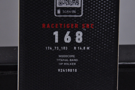 NARTY UŻYWANE VOLKL RACETIGER SRC + Motion 10 24/25 168 cm NRC552