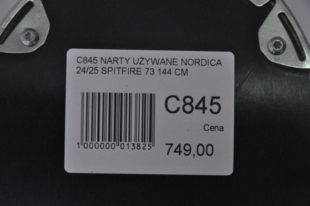 NARTY UŻYWANE NORDICA SPITFIRE 73 24/25 + Marker TP2 10 144 cm NRC845