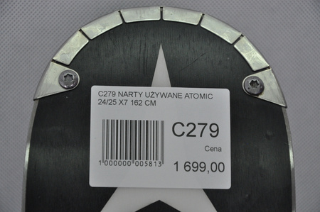NARTY UŻYWANE ATOMIC REDSTER X7 + Atomic MI12 GW 24/25 162 cm NRC279