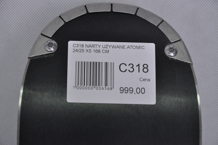 NARTY UŻYWANE ATOMIC REDSTER X5 + Atomic M10 GW 24/25 168 cm NRC318