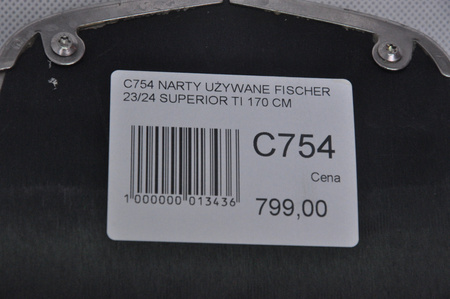 NARTY UŻYWANE FISCHER RC4 SUPERIOR TI 23/24 + Z11 170 cm NRC754
