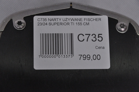 NARTY UŻYWANE FISCHER RC4 SUPERIOR TI 23/24 + Z11 155 cm NRC735