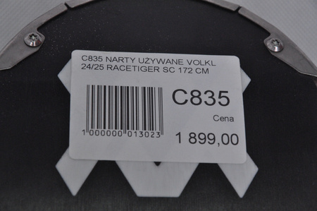 NARTY UŻYWANE VOLKL RACETIGER SC 24/25 + VMotion 12 172 cm NRC835
