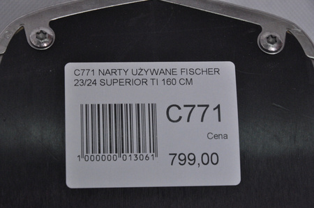 NARTY UŻYWANE FISCHER RC4 SUPERIOR TI 23/24 + Z11 160 cm NRC771
