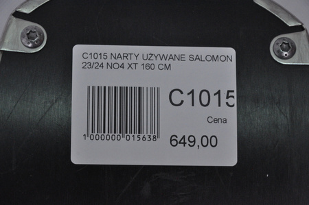 NARTY UŻYWANE SALOMON S/MAX N 4 XT + M10 23/24 160 cm NRC1015