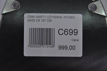 NARTY UŻYWANE ATOMIC CLOUD C8 + M10 24/25 157 cm NRC699