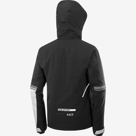 KURTKA SALOMON RACE JACKET M Black / White 2021
