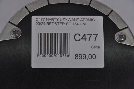 NARTY UŻYWANE ATOMIC REDSTER SC + M10 23/24 154 cm NRC477