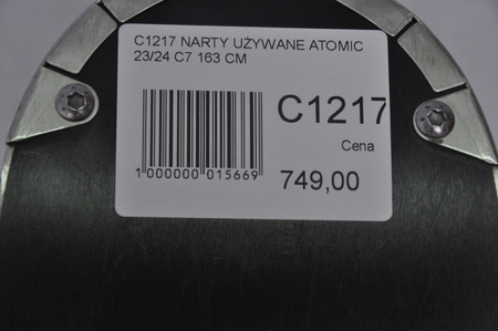 NARTY UŻYWANE ATOMIC CLOUD C7 + Atomic M10 23/24 163 cm NRC1217