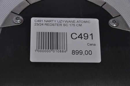 NARTY UŻYWANE ATOMIC REDSTER SC + M10 23/24 175 cm NRC491