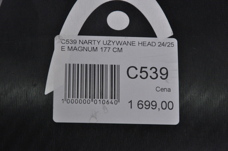 NARTY UŻYWANE HEAD SUPERSHAPE E. MAGNUM + Head PRD12 24/25 177 cm NRC539
