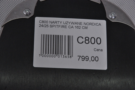 NARTY UŻYWANE NORDICA SPITFIRE CA 24/25 + Marker TP2 10 162 cm NRC800