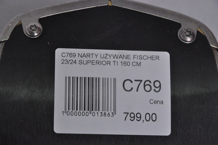 NARTY UŻYWANE FISCHER RC4 SUPERIOR TI 23/24 + Z11 160 cm NRC769