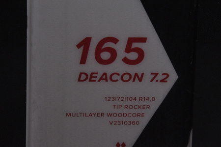 NARTY UŻYWANE VOLKL DEACON 7.2 + FTD 10 23/24 165 cm NRC1193