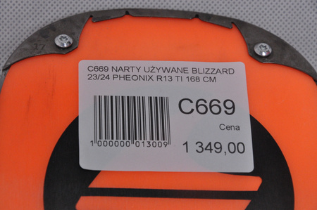 NARTY UŻYWANE BLIZZARD PHOENIX R13 TI + TPX 12 23/24 168 cm NRC669