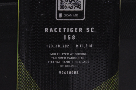 NARTY UŻYWANE VOLKL RACETIGER SC 24/25 + VMotion 12 158 cm NRC817