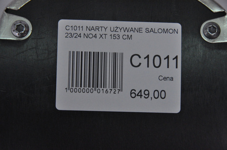 NARTY UŻYWANE SALOMON S/MAX N 4 XT + M10 23/24 153 cm NRC1011
