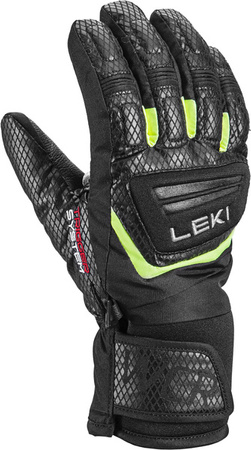 JUNIORSKIE RĘKAWICE NARCIARSKIE LEKI WCR TEAM 3D Black/Ice Lemon 2026