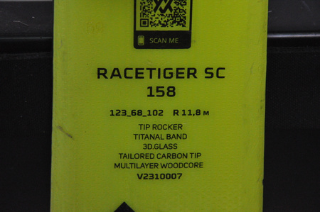 NARTY UŻYWANE VOLKL RACETIGER SC 23/24 + VMotion 12 158 cm NRC345