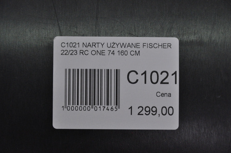 NARTY UŻYWANE FISCHER RC ONE 74 22/23 + RS10 160 cm NRC1021