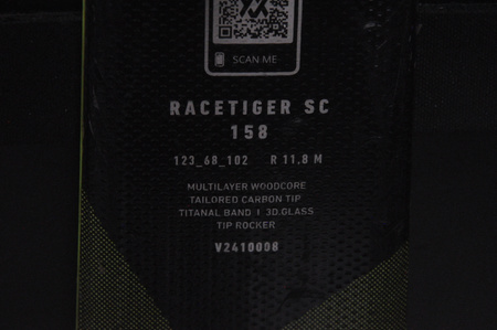 NARTY UŻYWANE VOLKL RACETIGER SC 24/25 + VMotion 12 158 cm NRC823