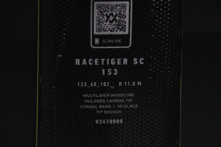 NARTY UŻYWANE VOLKL RACETIGER SC 24/25 + VMotion 12 153 cm NRC839