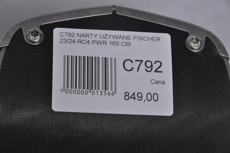 NARTY UŻYWANE FISCHER RC4 PWR 23/24 + RS10 165 cm NRC792