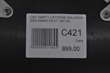 NARTY UŻYWANE SALOMON S/MAX F8 XT + M10 2024 156 cm NRC421