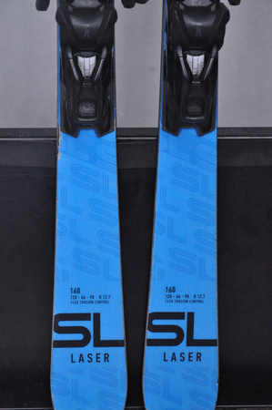 NARTY UŻYWANE STOCKLI LASER SL + MC11 24/25 160 cm NRC25
