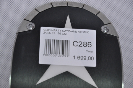 NARTY UŻYWANE ATOMIC REDSTER X7 + Atomic MI12 GW 24/25 176 cm NRC286