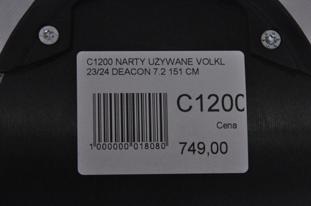 NARTY UŻYWANE VOLKL DEACON 7.2 + FTD 10 23/24 151 cm NRC1200