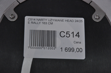 NARTY UŻYWANE HEAD SUPERSHAPE ERALLY + PRD12 24/25 163 cm NRC514