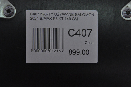 NARTY UŻYWANE SALOMON S/MAX F8 XT + M10 2024 149 cm NRC407