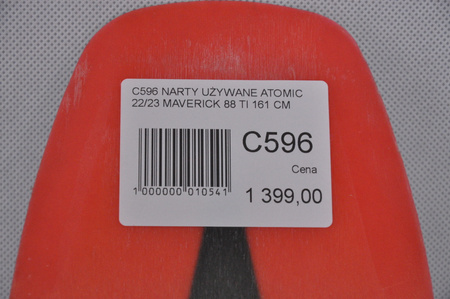 NARTY UŻYWANE ATOMIC MAVERICK 88 Ti + Strive 13 22/23 161 cm NRC596