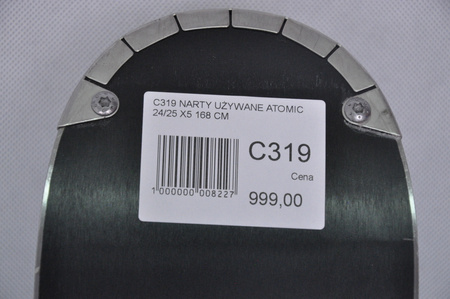 NARTY UŻYWANE ATOMIC REDSTER X5 + Atomic M10 GW 24/25 168 cm NRC319