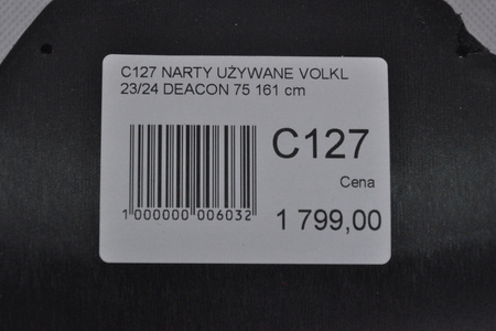 NARTY UŻYWANE VOLKL DEACON 75 + Motion 12 23/24 161 cm NRC127