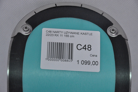 NARTY UŻYWANE KASTLE RX 11 + K12 22/23 155 cm NRC48