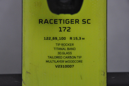 NARTY UŻYWANE VOLKL RACETIGER SC 23/24 + VMotion 12 172 cm NRC799