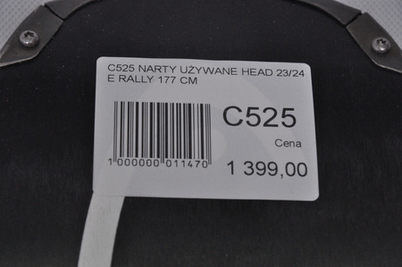 NARTY UŻYWANE HEAD SUPERSHAPE ERALLY + PRD12 23/24 177 cm NRC525