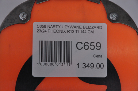 NARTY UŻYWANE BLIZZARD PHOENIX R13 TI + TPX 12 23/24 144 cm NRC659