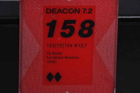 NARTY UŻYWANE VOLKL DEACON 7.2 + FTD 10 21/22 158 cm NRC1128