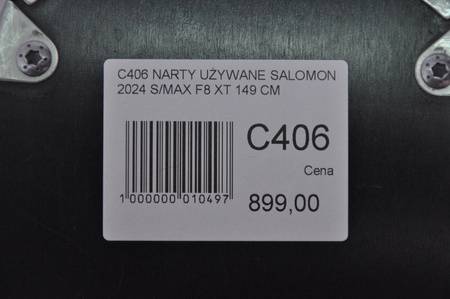 NARTY UŻYWANE SALOMON S/MAX F8 XT + M10 2024 149 cm NRC406