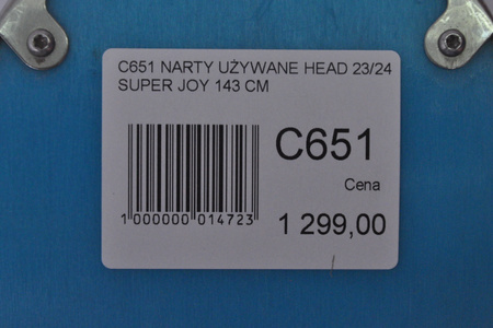 NARTY UŻYWANE HEAD SUPER JOY 23/24 + JOY 11 143 cm NRC651