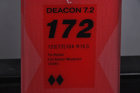 NARTY UŻYWANE VOLKL DEACON 7.2 + FTD 10 21/22 172 cm NRC1078