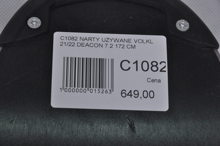NARTY UŻYWANE VOLKL DEACON 7.2 + FTD 10 21/22 172 cm NRC1082