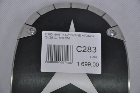 NARTY UŻYWANE ATOMIC REDSTER X7 + Atomic MI12 GW 24/25 169 cm NRC283