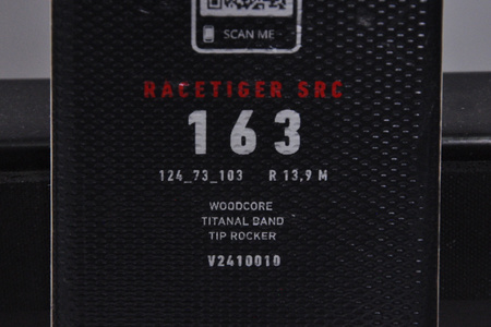 NARTY UŻYWANE VOLKL RACETIGER SRC + Motion 10 24/25 163 cm NRC217