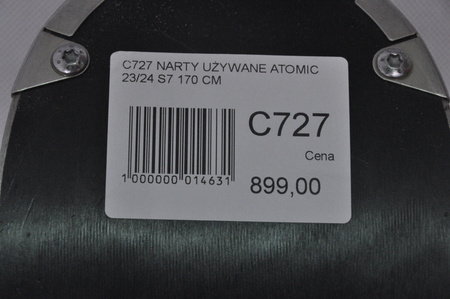 NARTY UŻYWANE ATOMIC REDSTER S7 + M12 GW 23/24 170 cm NRC727